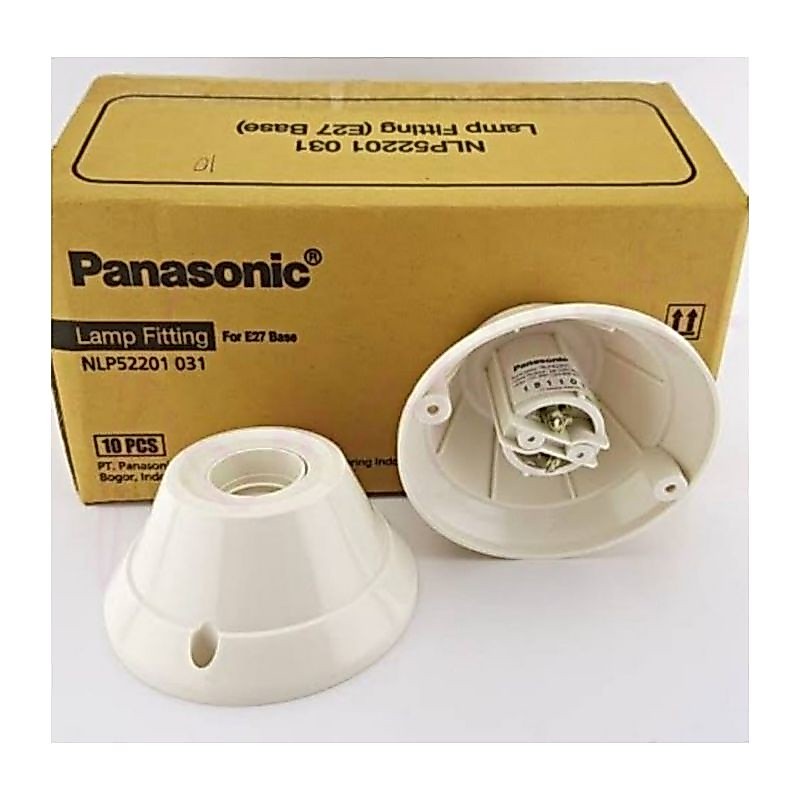 PANASONIC fitting lampu plafon/tempel rumah lampu fitting lampu bulat