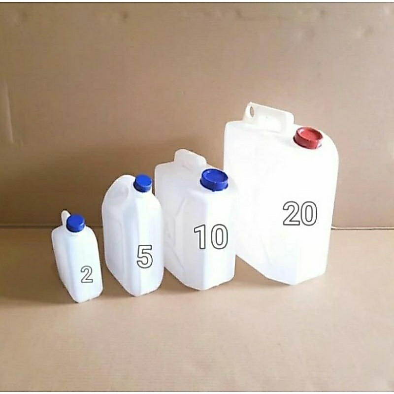 Jerigen 20 liter/jerigen 10 liter/jerigen 5 liter/jerigen 2 liter/jerigen baru bersih bahan tebal
