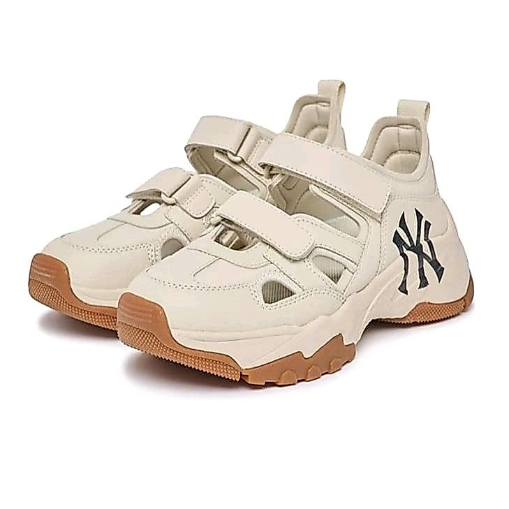Sepatu Sandal MLB Bigball Chunky NY Yankees Mask Cream / MLB Original