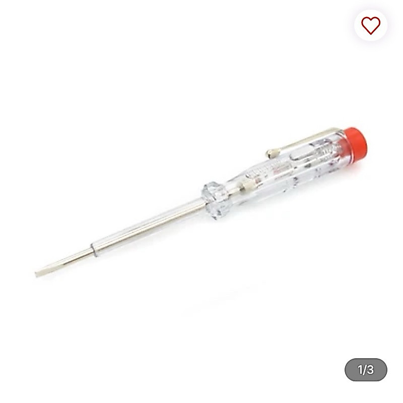Krisbow Tespen Listrik Voltage Tester 100-250 V Ac