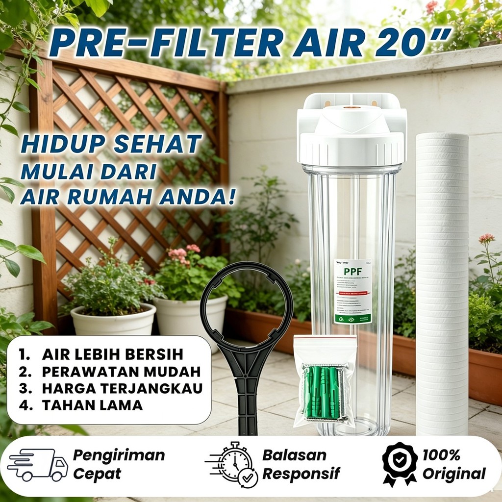 HOUSING FILTER AIR  20" + Filter PPF 5 Micron