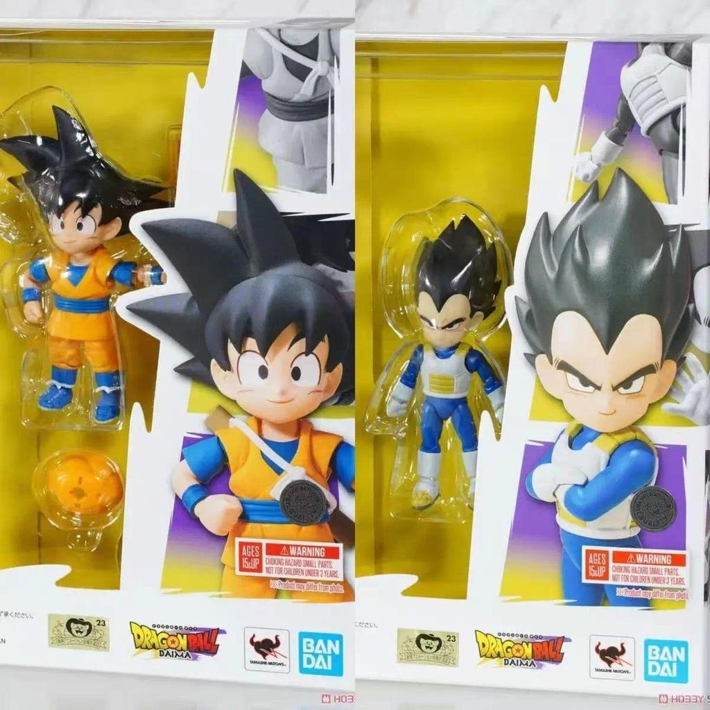 In Stock Bandai Original S.H.Figuarts DragonBall DAIMA Anime -SON GOKU (MINI) VEGETA (MINI) PICCOLO 