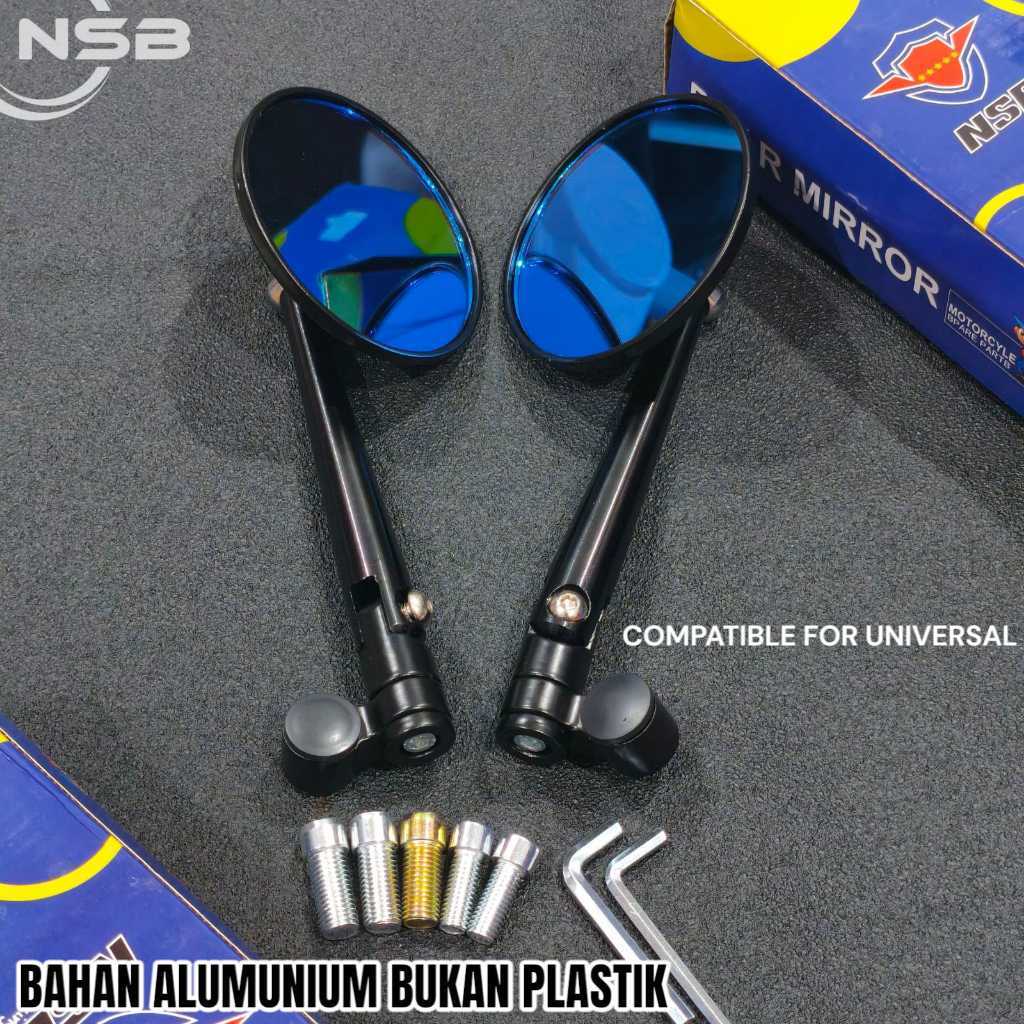(TMO sparepart) SPION BULAT JOKOWI SPION BULAT CLASSIC BAHAN CNC ALUMUNIUM KACA BIRU SPION MATIC SPI