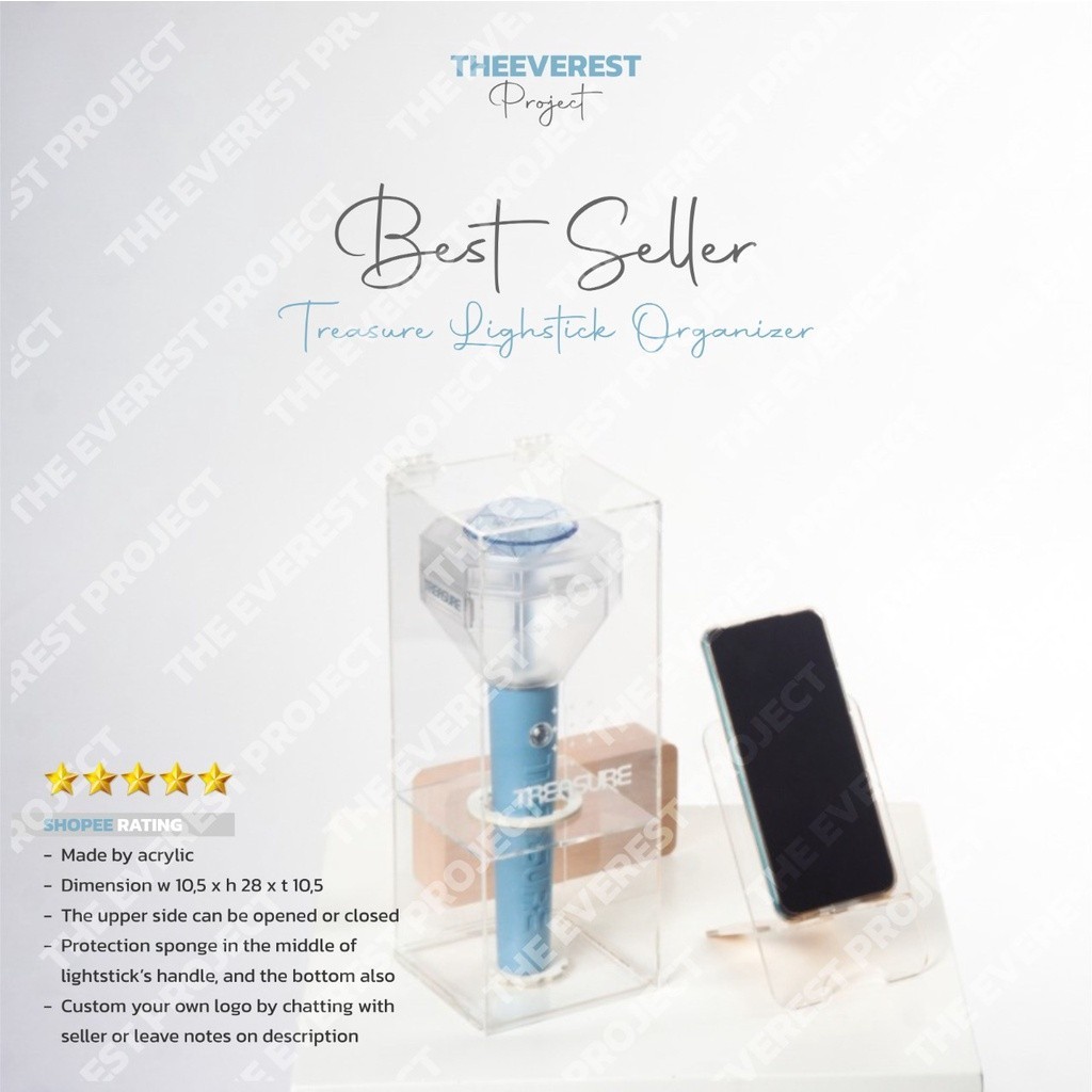 [BOX LIGHTSTICK] TREASURE LIGHTSTICK / LIGHTSTICK TREASURE ACRYLIC DISPLAY BOX / TREASURE PROTECTOR