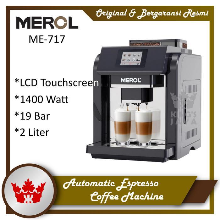 Mesin Kopi Espresso Otomatis MEROL ME717 - Fully Automatic Coffee Machine ME 717 Touch Screen