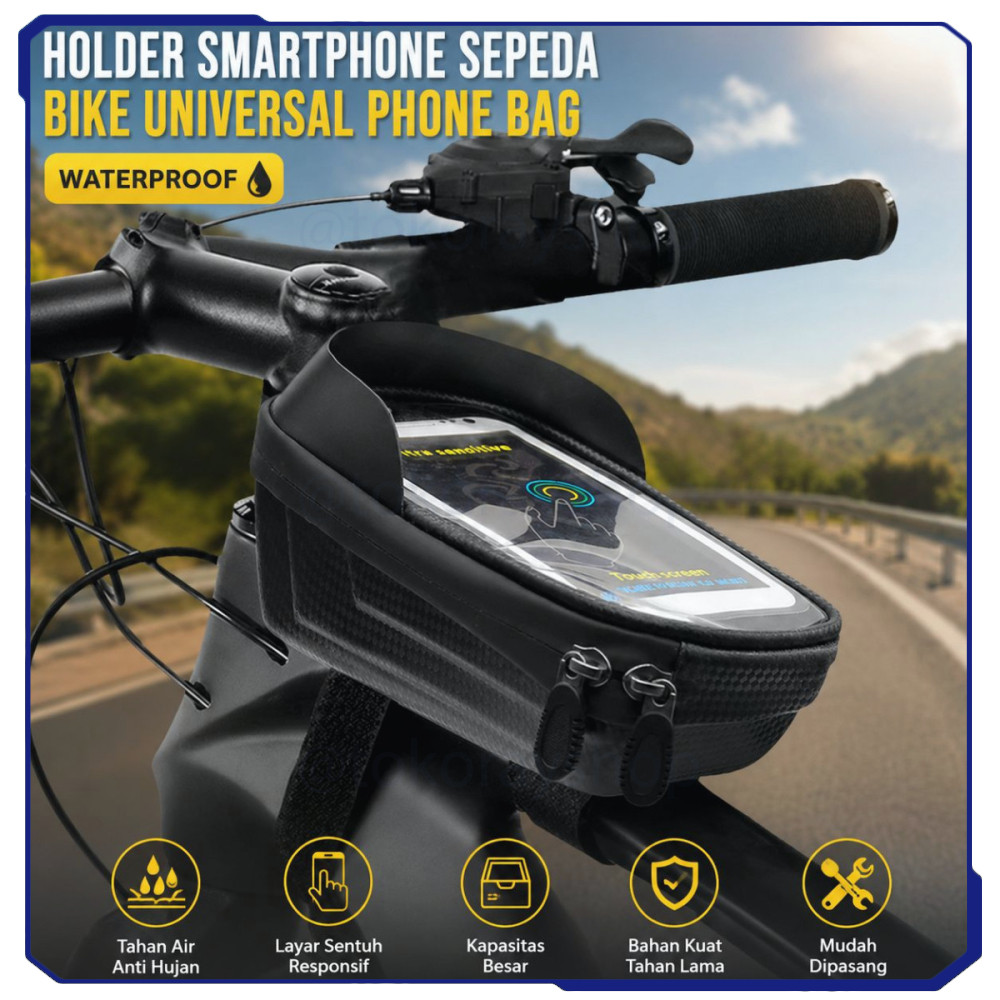 Holder HP Sepeda Universal Phone Bag Waterproof - PB60