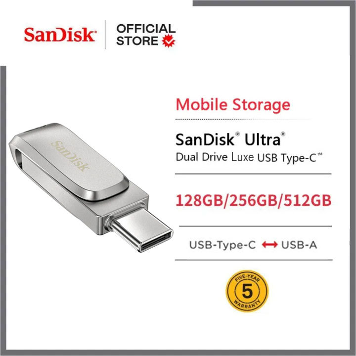 SanDisk OTG 128GB 25GGB 512GB Ultra Dual Drive Luxe USB Type-C ~ Sandisk OTG USB Flash Drive