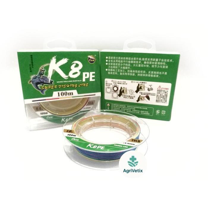 Senar PE Orca K8 multicolor 100 m - 0.08