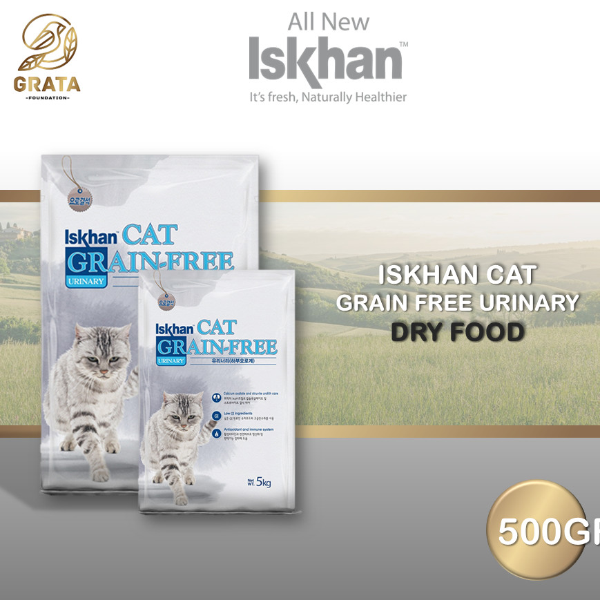 ORIGINAL CAT FOOD | Iskhan Cat Grain-Free Urinary Care 500GR Kemasan Repack
