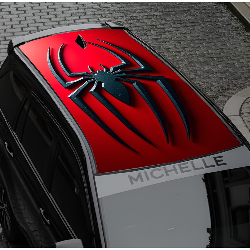 Decal Atap Mobil Custom Logo Bola Anime dll – Stiker Roof Wrap Variasi Anti Gores