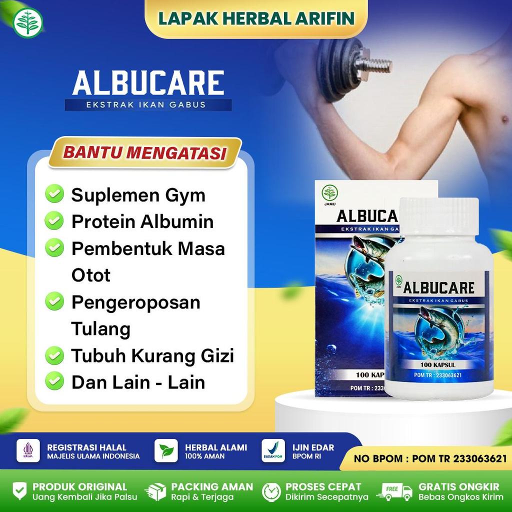 Albucare Protein Albumin Pembentuk Masa Otot - Suplemen Fitnes Gym