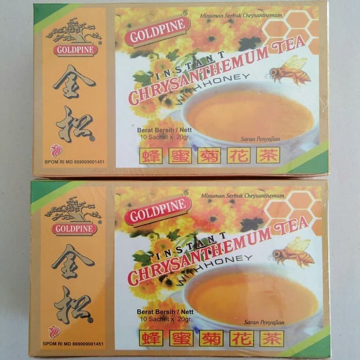 MAY Salle ( KOTAK ) GOLDPINE INSTANT CHRYSANTHEMUM TEH WITH HONEY #Teh Kembang Bunga Krisan#Teh Kris