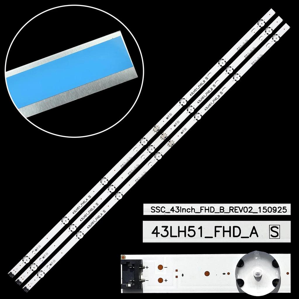 LED BackLight Strip For 43LW300C 43LH575V 43LG61CH 43LH595V 43U5860-NC 43LF510A 43U525T-TB 43LH51_FH