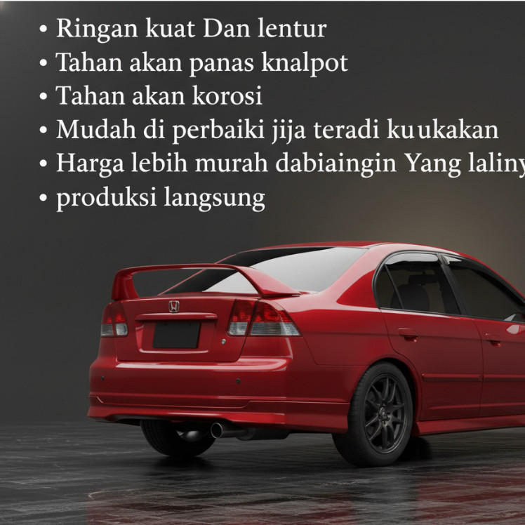 SPOILER civicS 2000-2005  SAYAP BELAKANG SPOILER UNIVERSAL FERIO GENIO CIVIC