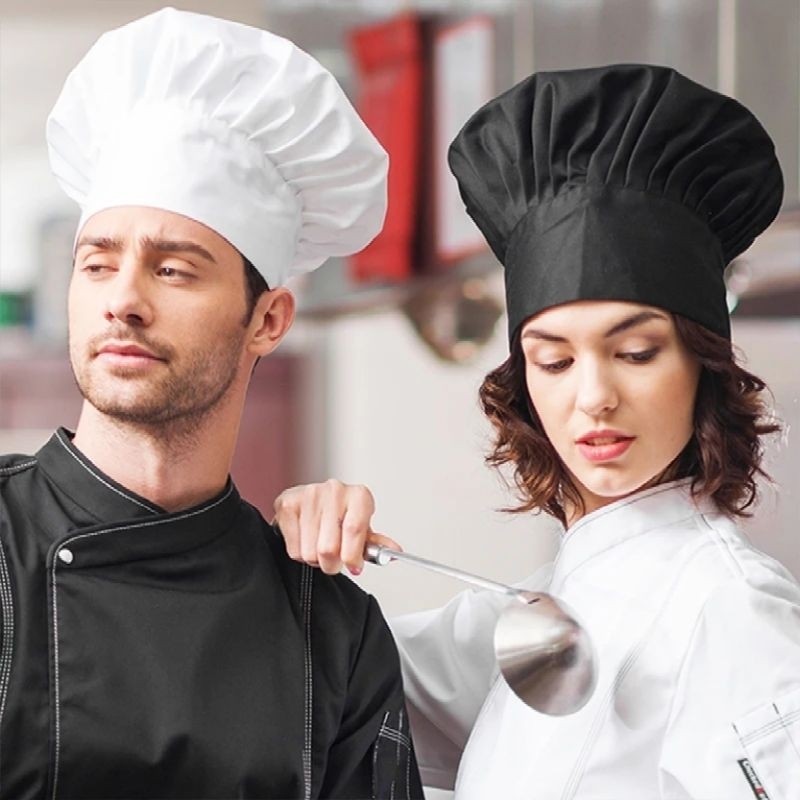 Topi Jamur Besar - Topi Koki Chef Pria Wanita