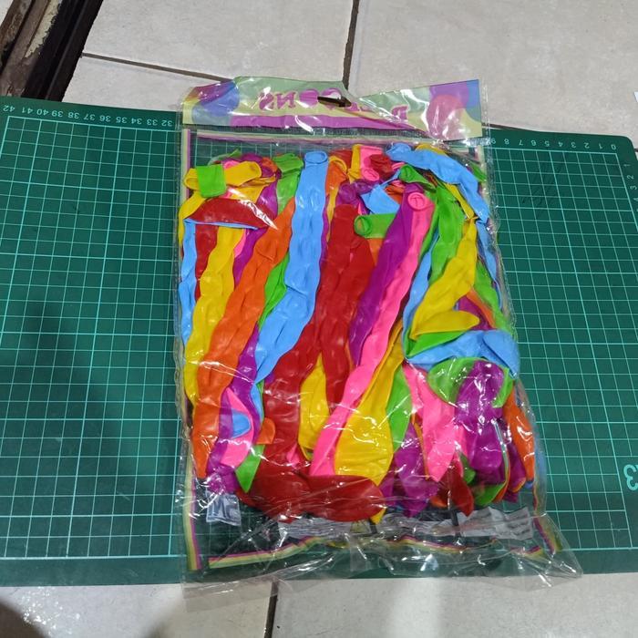 balon kacang jumbo 100 pcs balon panjang grosir balon pesta