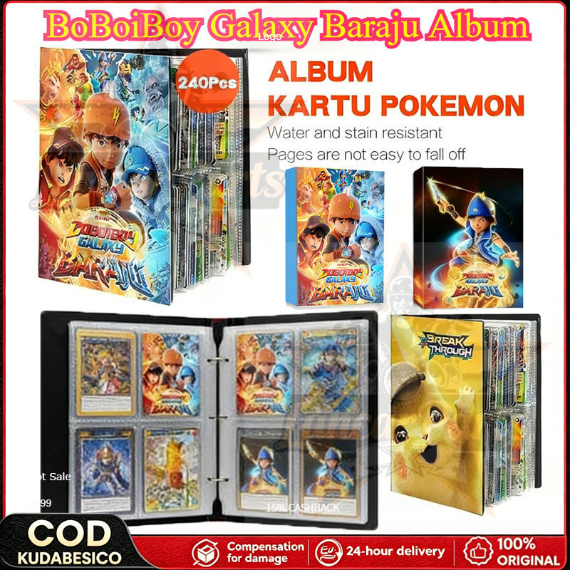 NEW 240PCS/432PCS Kartu Mainan Boboiboy Galaxy Album Kartu Kartu Mainan Boboiboy Galaxy Album