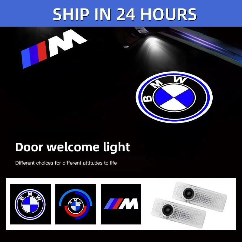 LED Car Door logo Projector Lamps Welcome Light Decor Valve Stems Caps For Mini BMW M E90 E60 F18 E4