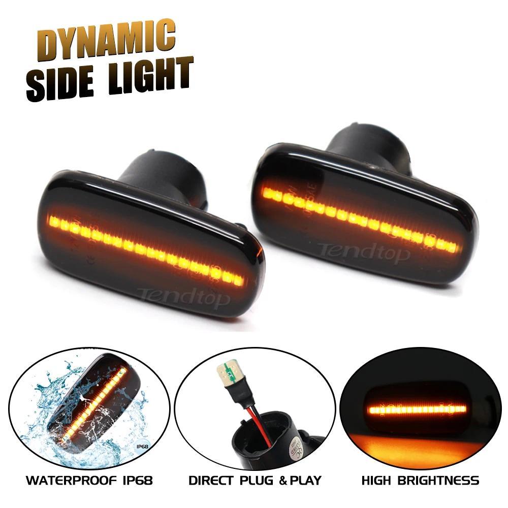 For Toyota Altezza Wish Land RAV4 Cruiser Lexus Dynamic Turn Signal Light LED Side Marker Fender Seq