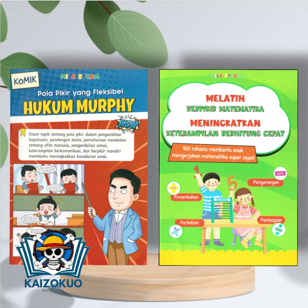 [ORIGINAL] FULL COLOR BUKU KOMIK HUKUM MURPHY - POLA PIKIR YANG FLEXIBEL DAN BUKU MELATIH BERPIKIR M
