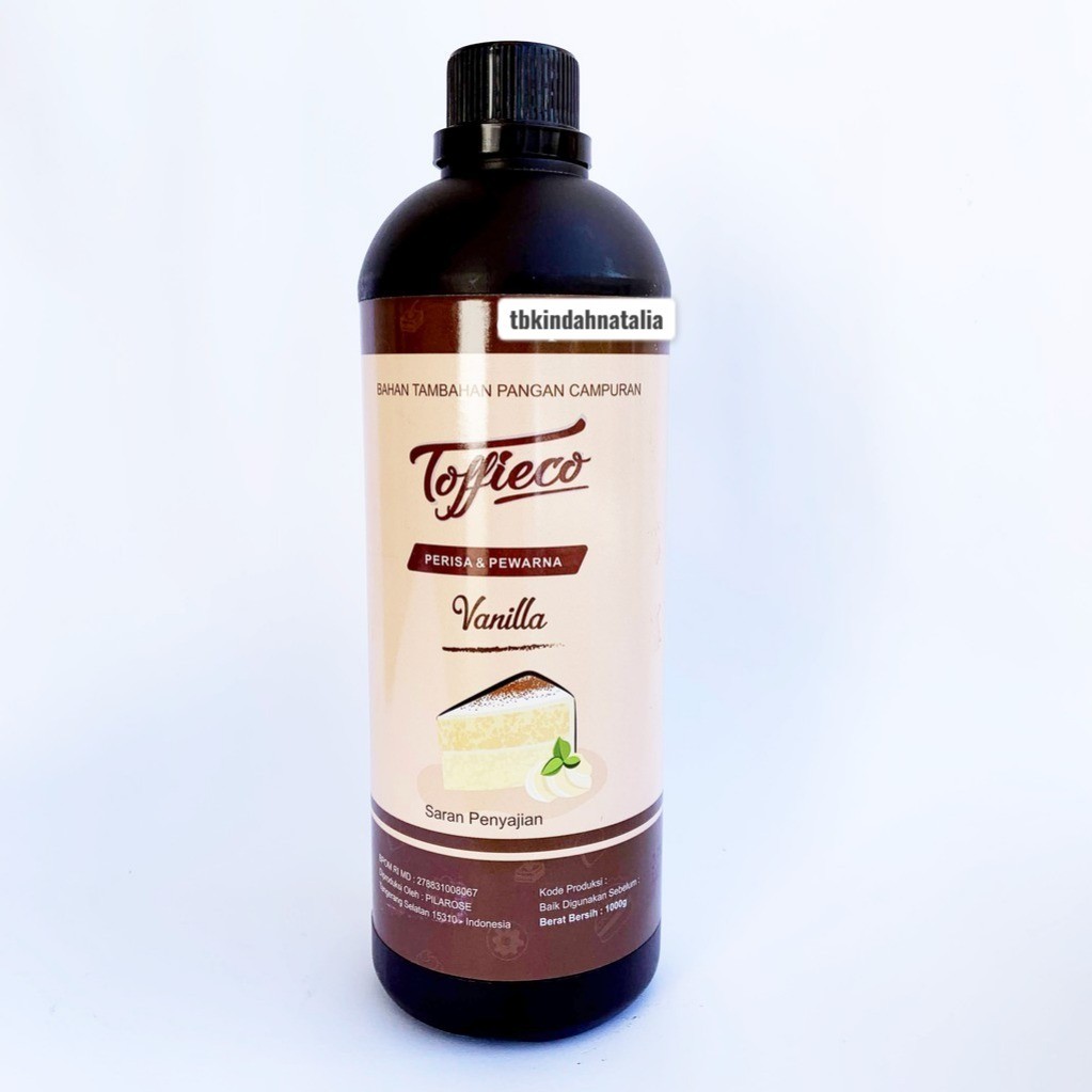 Toffieco Pasta Vanilla 1 Liter -ddp