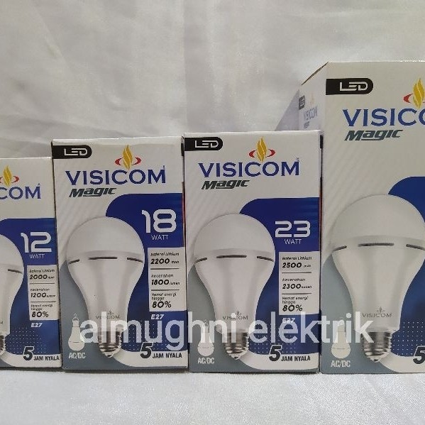 lampu LED EMERGENCY VISICOM/led megic visocom 12w.18w.23w/lampu ajaib