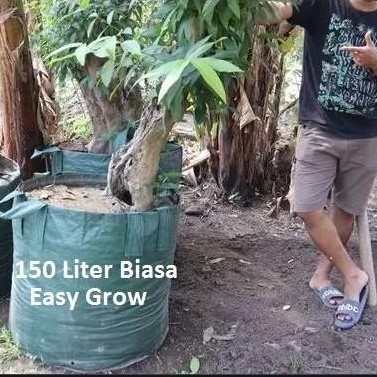 Planter Bag 150 Liter Tall Original Easy Grow - Planter Bag - Pot Planter - Pot Besar - Easy Grow