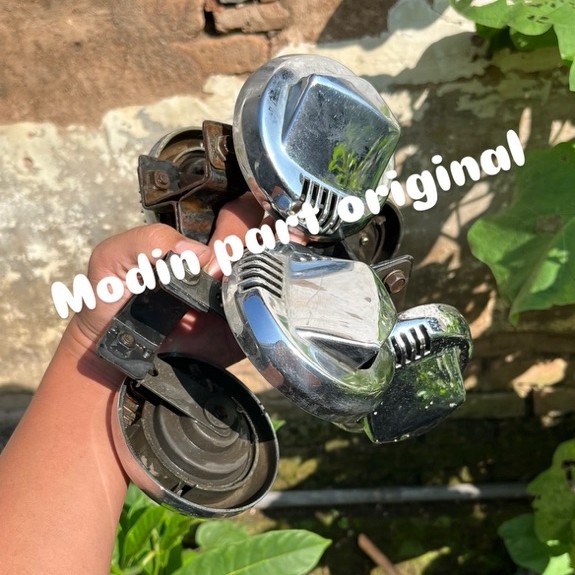 Klakson Bel Sett Dudukan Megapro Lama Original Copotan Motor Normal