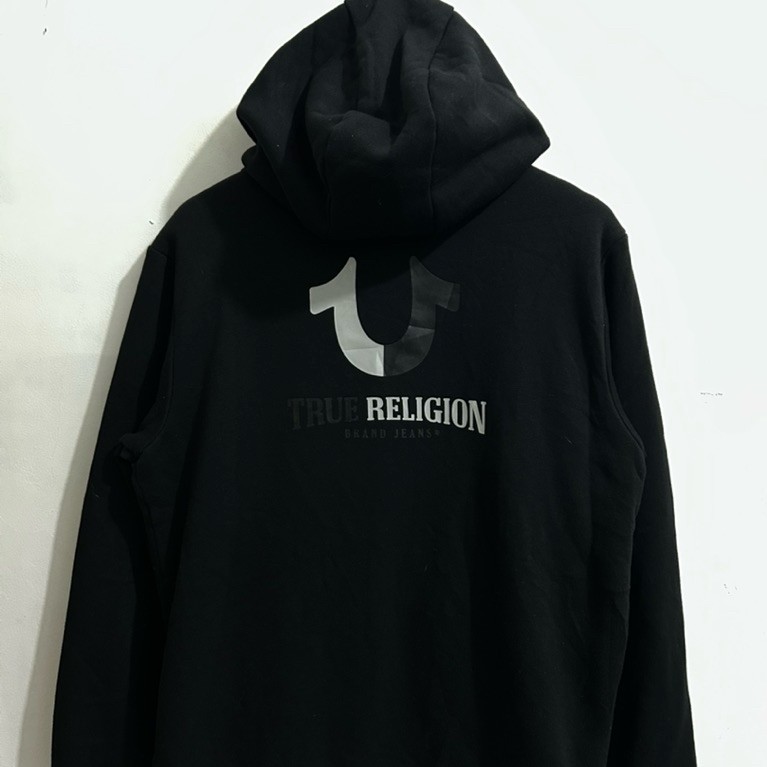 Hoodie Zipper “True Religion” Sherpa Dalam