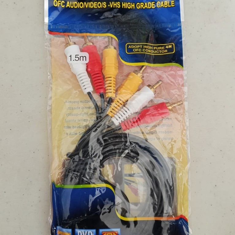 KABEL AOX 3 KE 3 1.5m OFC AUDIO/VIDEO/S -VHS HIGH GRADE CABLE