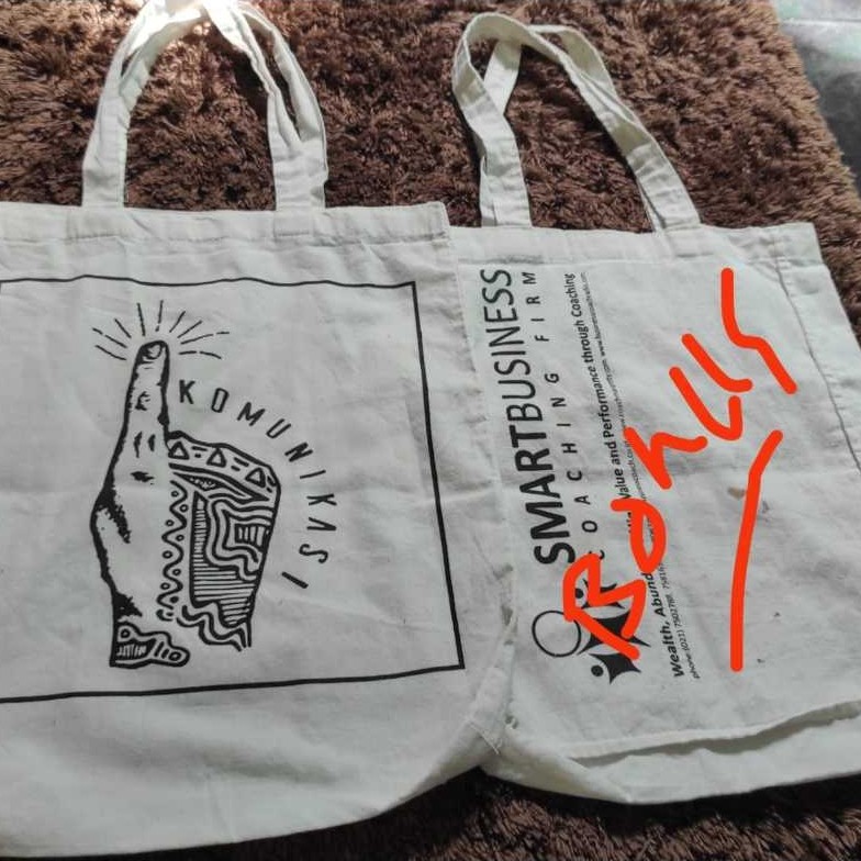 Seken/Preloved Tas Tote Murah/1 Tote Bonus 1 Tote Bag 36 x 44