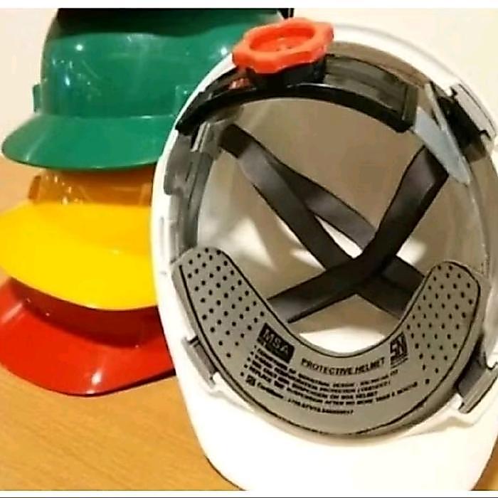 Helm Proyek MSA SNI V-Gard / Safety Helmet MSA V-Gard SNI + Fastrack Lama