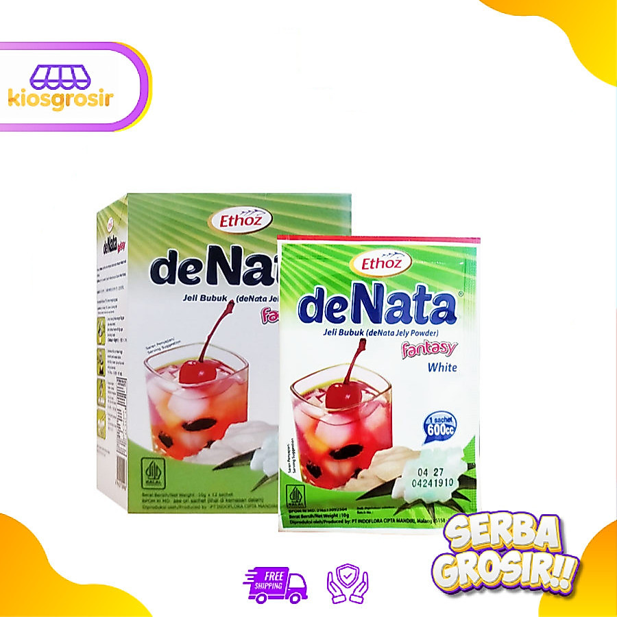 KIOSGROSIR Ethoz de Nata Jeli Bubuk 10 gr x 12 pcs BOX deNata Jely Powder Jelly