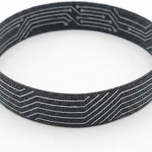 Webbing  Elastis Nylon Reflektif 2 Cm,(Meteran)