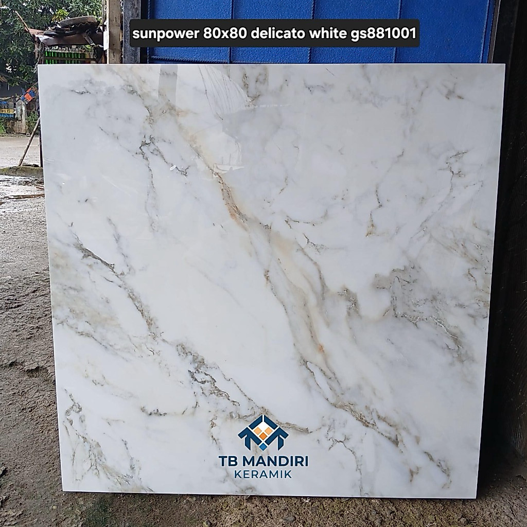 Granit 80x80 Sun Power Delicato White | Glossy