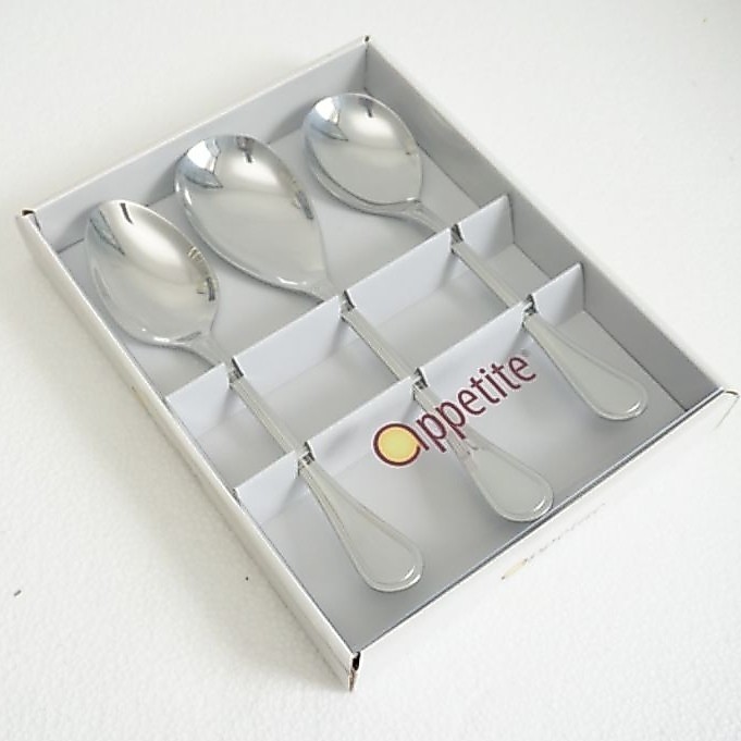CUTLERY SET BY INFORMA/SERVING SPOONS BY INFORMA/UTENSIL SET BY INFORMA/SENDOK SAYUR STAINLESS STEEL