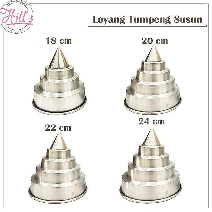 LOYANG TUMPENG SUSUN / CETAKAN TUMPENG SUSUN 18 CM 20 CM 22 CM