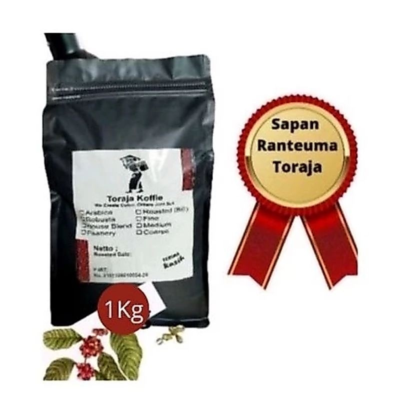 Toraja Koffie Kopi Arabika Toraja Sapan Kopi Toraja Arabica  Biji  Kopi Bubuk Kopi Toraja 1 Kg