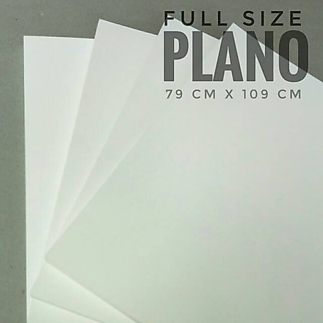 ( 5 Lembar ) Kertas Ivory 210 Gsm Uk Plano / 79 cm X 109 cm