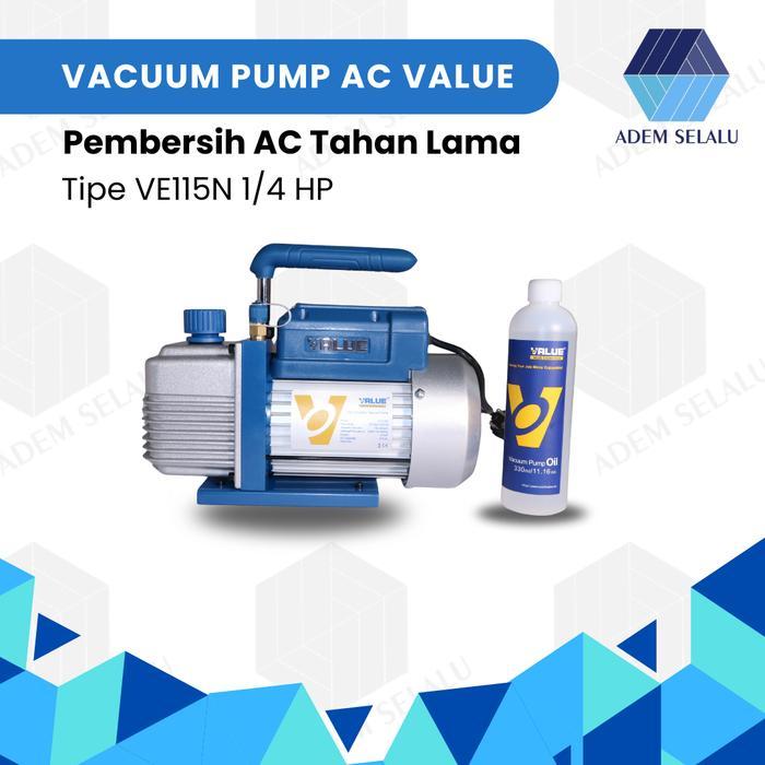 Vacuum Pump AC VALUE VE115N 1/4 HP | Pompa Vakum AC Value VE115N