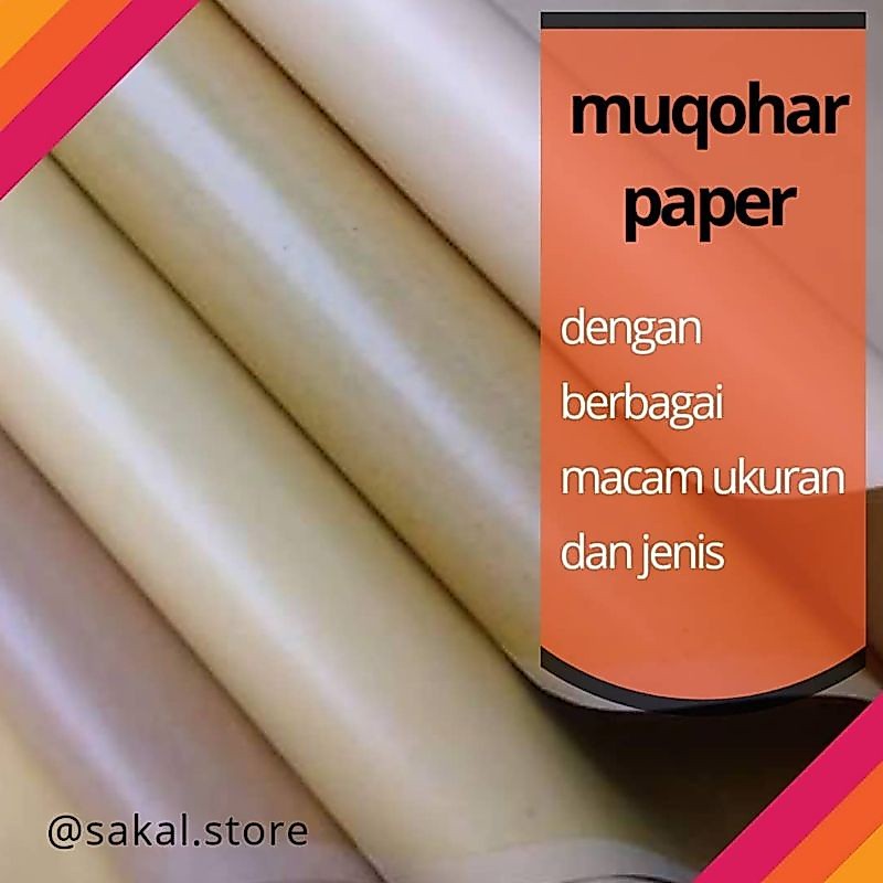 KERTAS MUQOHAR, sedia juga handam kertas muqohar dan buku kaligrafi