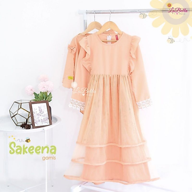 CUCI GUDANG Gamis Anak Labella Orignal Sakeena - Moza - Ameena - Mahira - Kenaya - Nahwa  / Alilah S