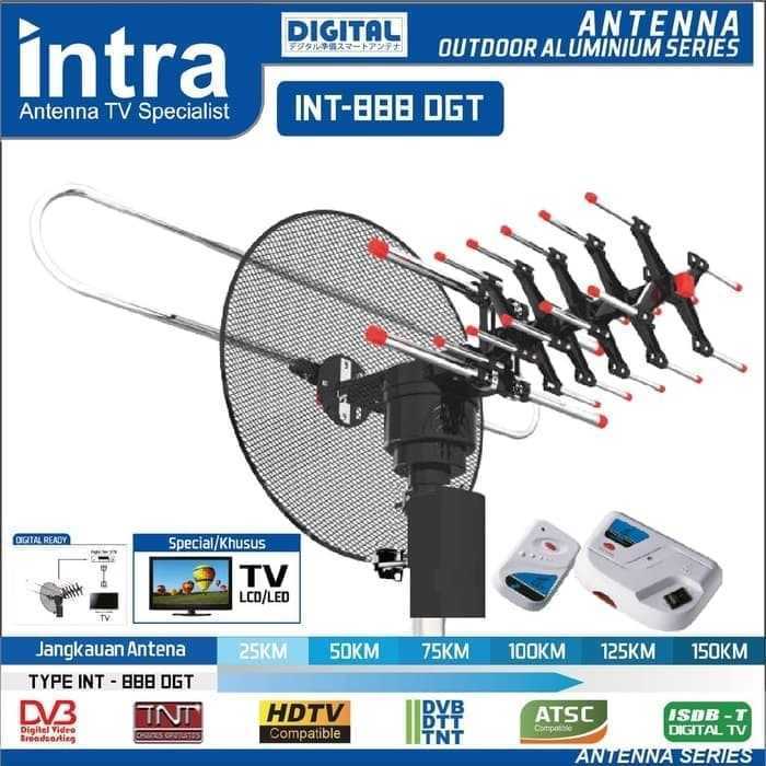 Intra INT888 Antena Remote Digital TV LCD LED / Antena TV Intra 888