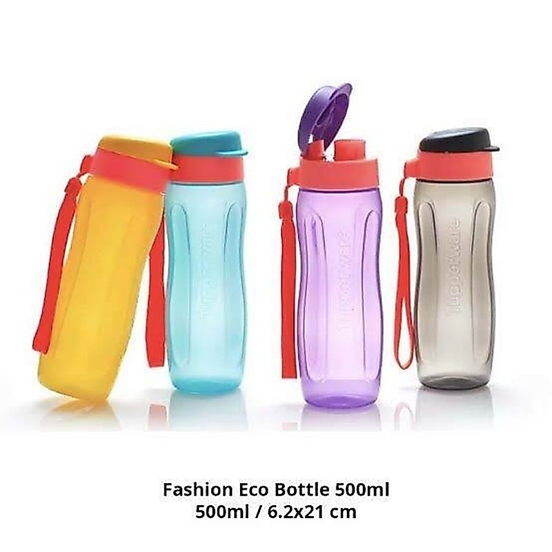 Tupperware Fashion Eco Bottle 500ml termasuk strap/tali || botol minum