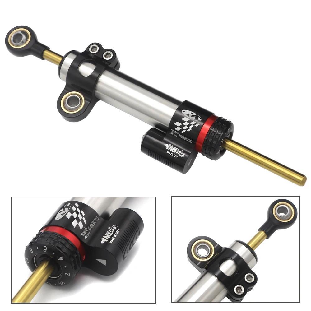 Universal Motorcycle Adjustable Steering Damper Stabilizer For Honda MSX125 Ducati avel BMW R1200RT 