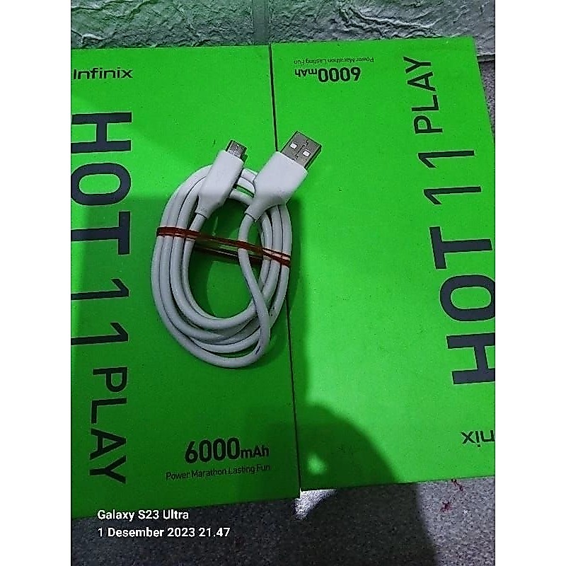 kabel bawaan original infinix micro