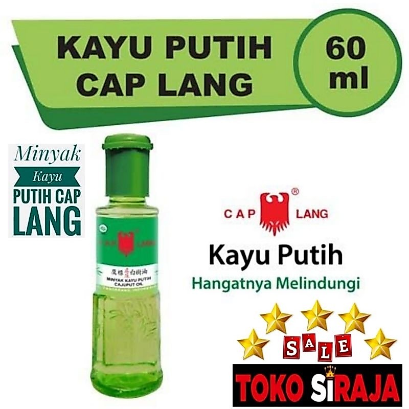 MINYAK KAYU PUTIH 60 ML CAP LANG / CAPLANG KAYU PUTIH 60ML / MKP 60 ML