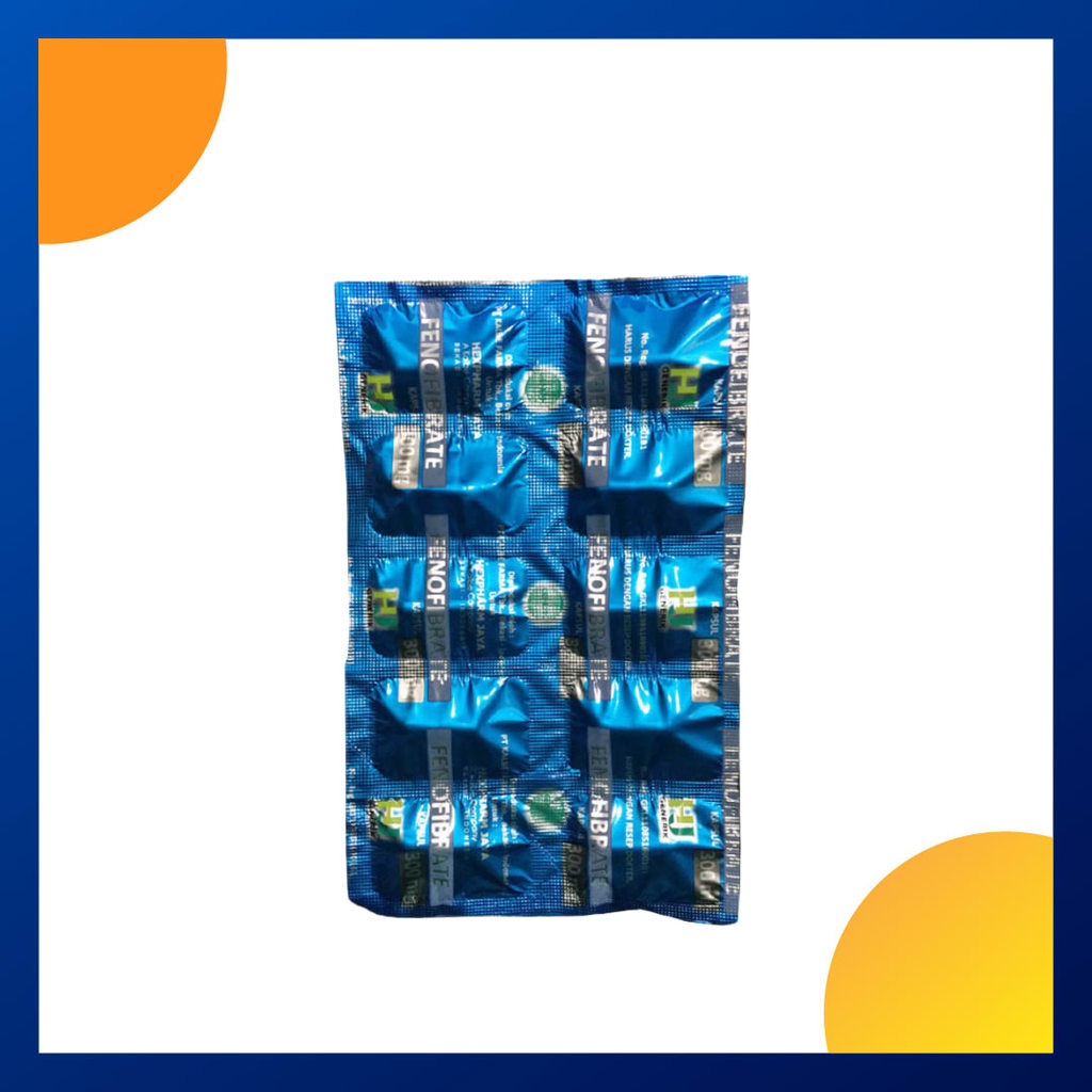 FENOFIBRATE GENERIK HJ 300 MG 1 STRIP @ 10 KAPSUL