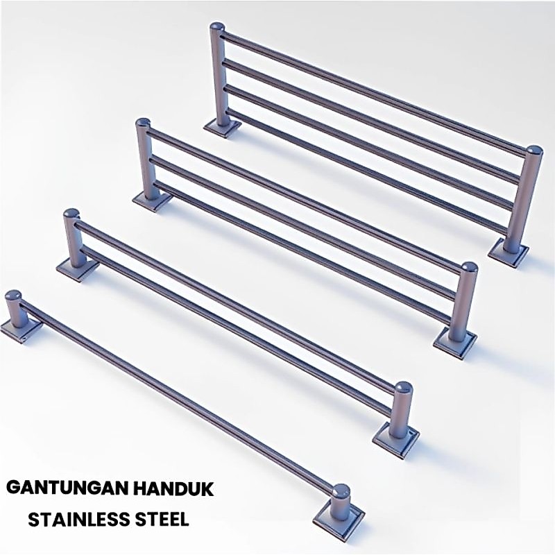 Rak gantungan Handuk kamar mandi bahan stainless anti karat