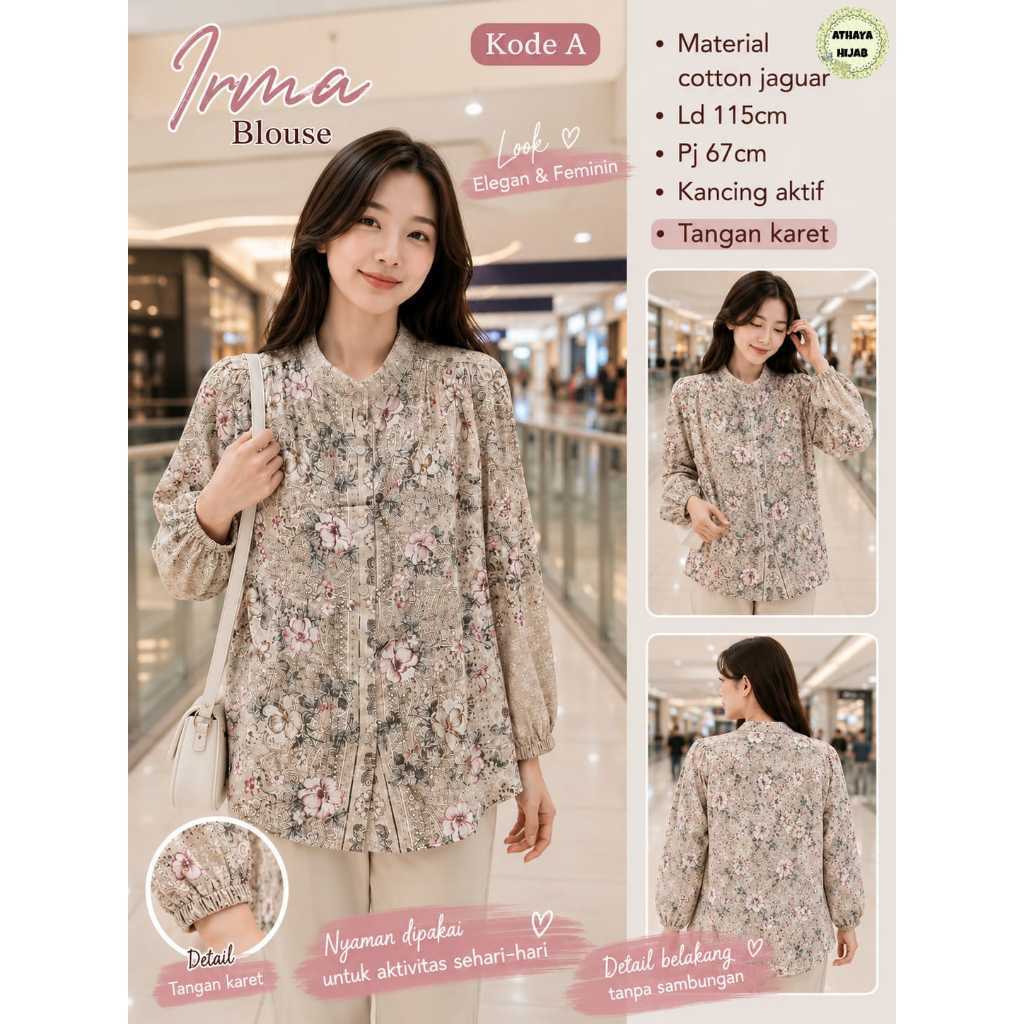 1106     IRMA BLOUSE by ATHAYA FASHION   HIJAB STORE // NOVIISTUFF